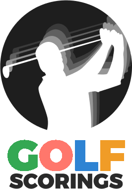 GolfScorings logo – golfer silhouette swinging club